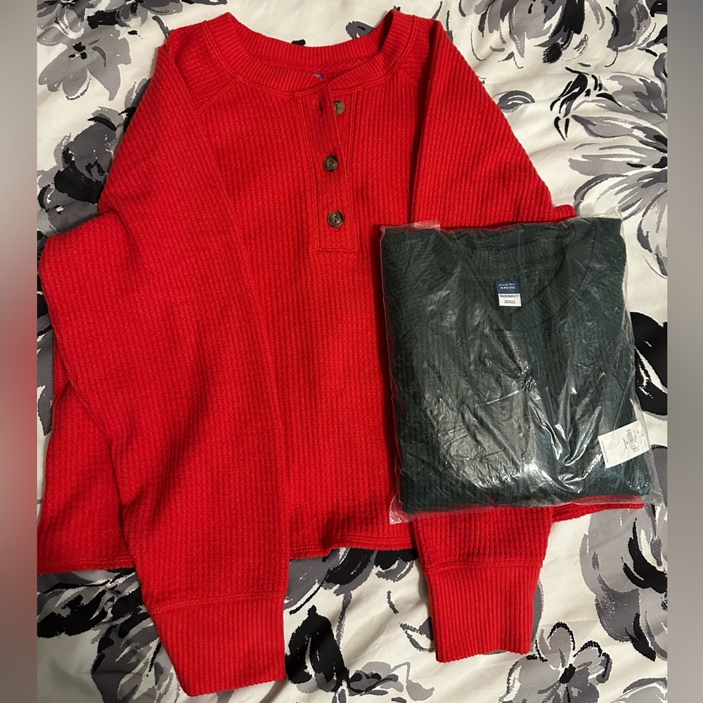 Old Navy Vibrant Red Knit Sweater